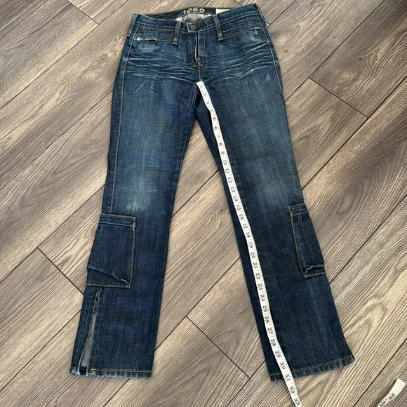 Engineered Dark Blue Denim Jeans size 2 funky cool - Picture 12 of 16